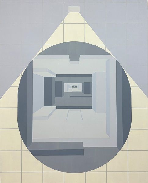 Monochrome, mixed media on wood panel, 130×162cm, 2023
