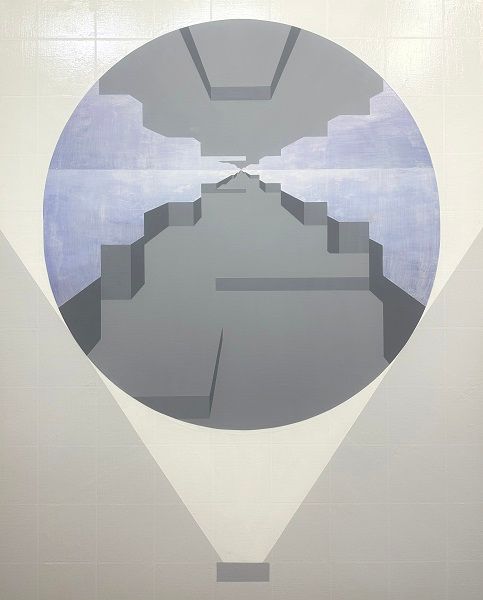 Spotlight, mixed media on canvas, 130×162cm, 2023