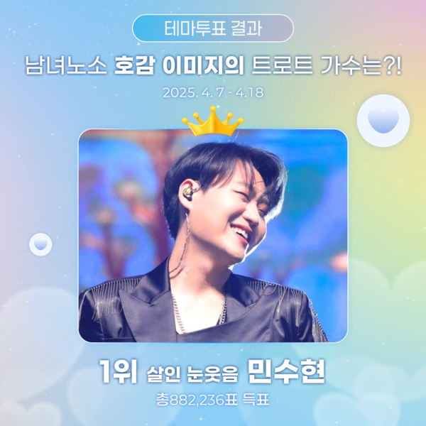 가수 민수현. 사진=스타투