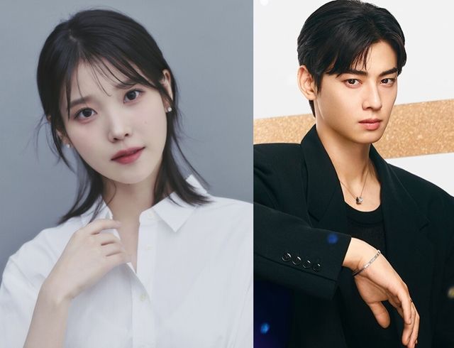 아이유-차은우. 사진=EDAM엔터테인먼트, SNS