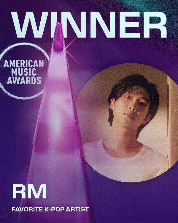 방탄소년단 RM. 사진=AMAs : 2025 AMAs