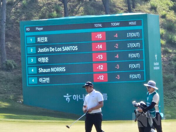 최진호가 하나은행 인비테이셔널 3라운드에서 단독선두를 기록했다/ 사진= 뉴스컬처 DB.