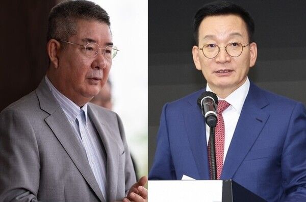 더헤븐 리조트 권모세 회장(좌측), KLPGA 김상열 회장. 사진=뉴스컬처
