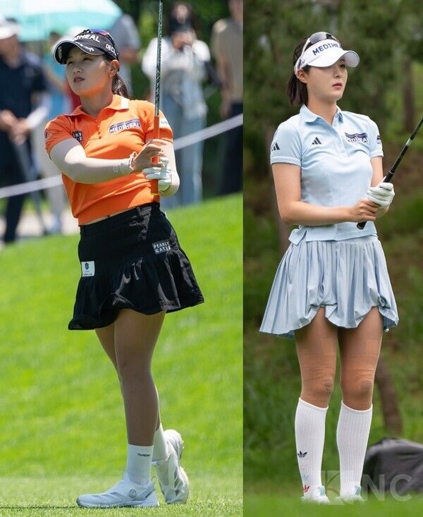 '더헤븐 마스터즈 2025' 박현경-김나영. 사진=뉴스컬처