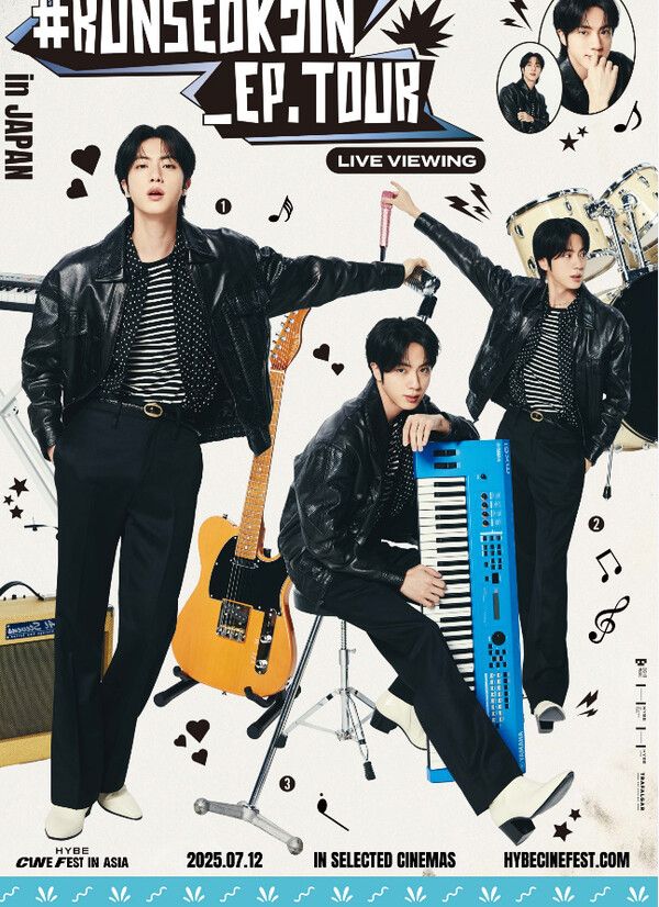 방탄소년단 진-라이브 뷰잉. 사진=빅히트