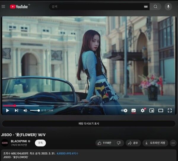 사진=블랙핑크 지수 '꽃'