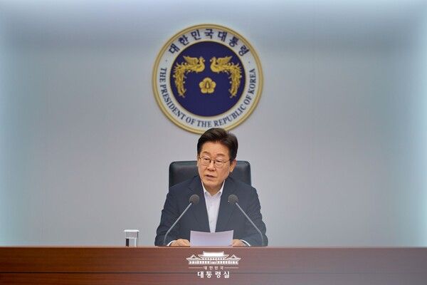 이재명 대통령이 17일 국무회의를 주재하고 있다. 사진=대통령실