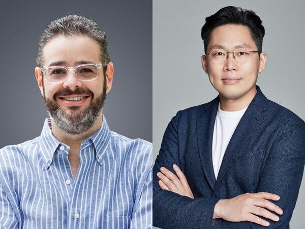 (왼쪽부터) 아이작 리 하이브 아메리카 신임 의장, 유동주 하이브 뮤직그룹 APAC 신임 대표. (사진=하이브)