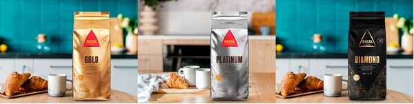 좌측부터 골드, 플래티넘, 다이아몬드. 사진=델타 커피