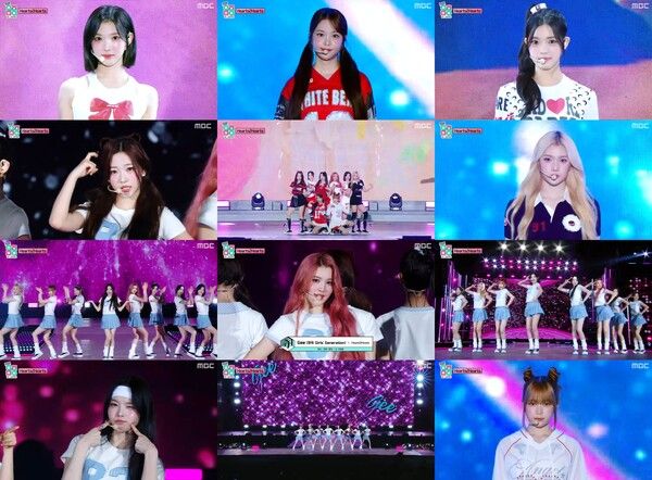 MBC '쇼!음악중심 in Japan' 하츠투하츠 'Gee' 커버. 사진=MBC 캡처