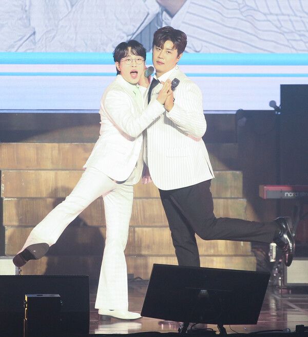 가수 안성훈, 진해성. 미스터트롯2 진선미 서울공연. 사진=밝은누리