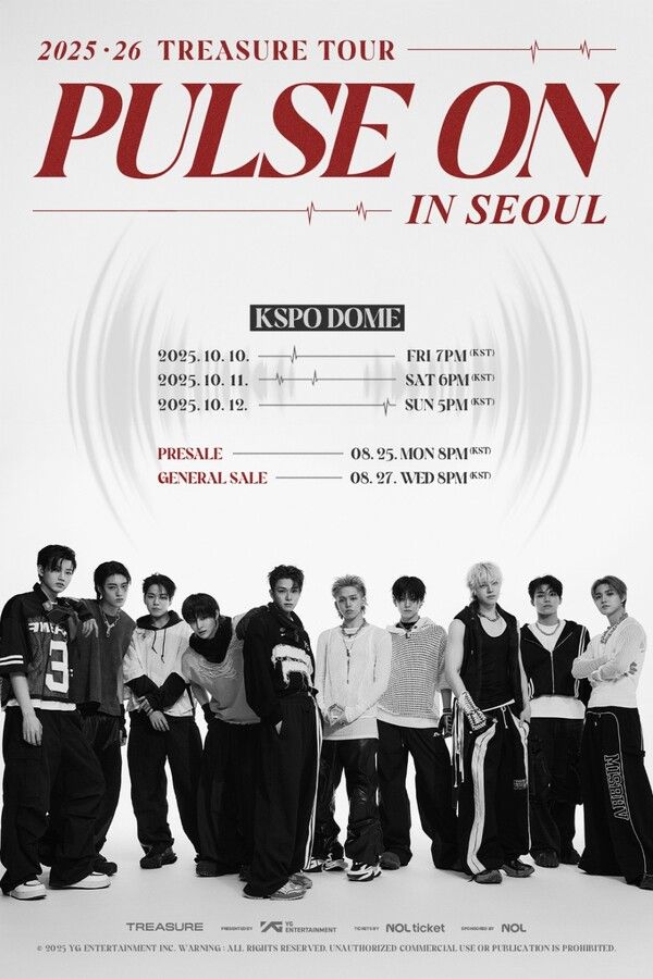 트레저 PULSE ON 서울콘서트. 사진=YG엔터테인먼트