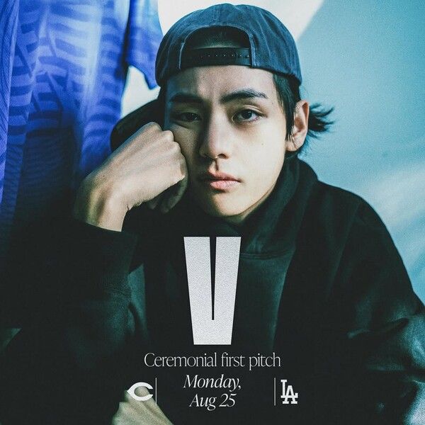 방탄소년단 뷔 LA다저스 시구자 낙점. 사진=LA다저스