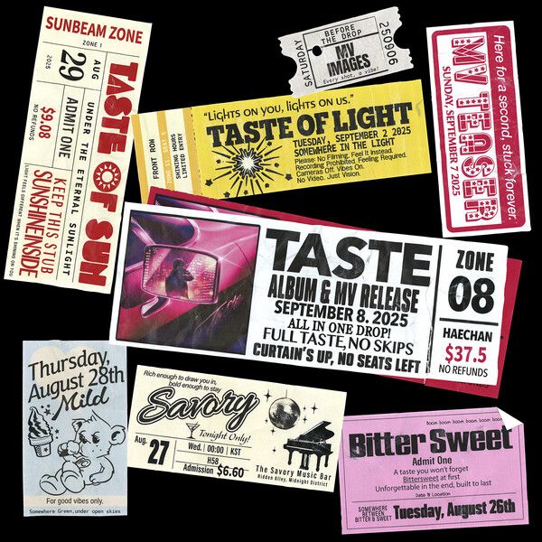NCT 해찬 첫 정규 'TASTE' 스케줄 포스터. 사진=SM엔터테인먼트