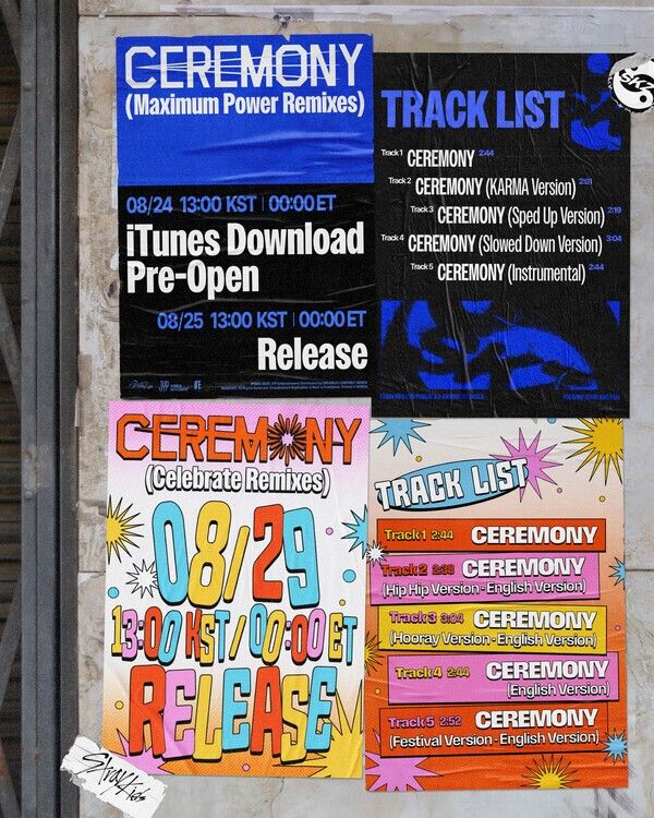 스트레이 키즈 'CEREMONY' 리믹스 타임테이블. 사진=JYP엔터테인먼트