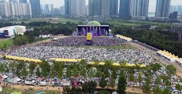 '2025 인천펜타포트 락 페스티벌 with KB국민카드 스타샵' 현장. 사진=펜타포트 조직위원회