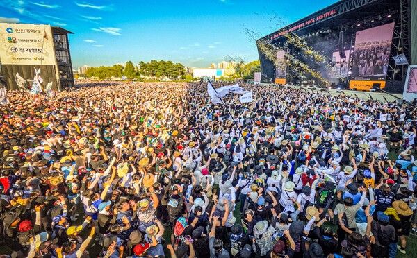 '2025 인천펜타포트 락 페스티벌 with KB국민카드 스타샵' 현장. 사진=펜타포트 조직위원회