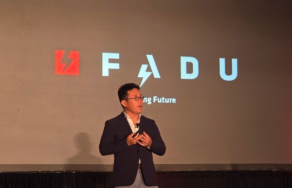 6일 파두 측은 최근 미국 캘리포니아 산타클라라에서 열린 ‘FMS 2025(Future of Memory and Storage)’에 참가했다고 전했다.&nbsp;이지효 파두 대표가 기조연설을 하고 있다. 사진=파두