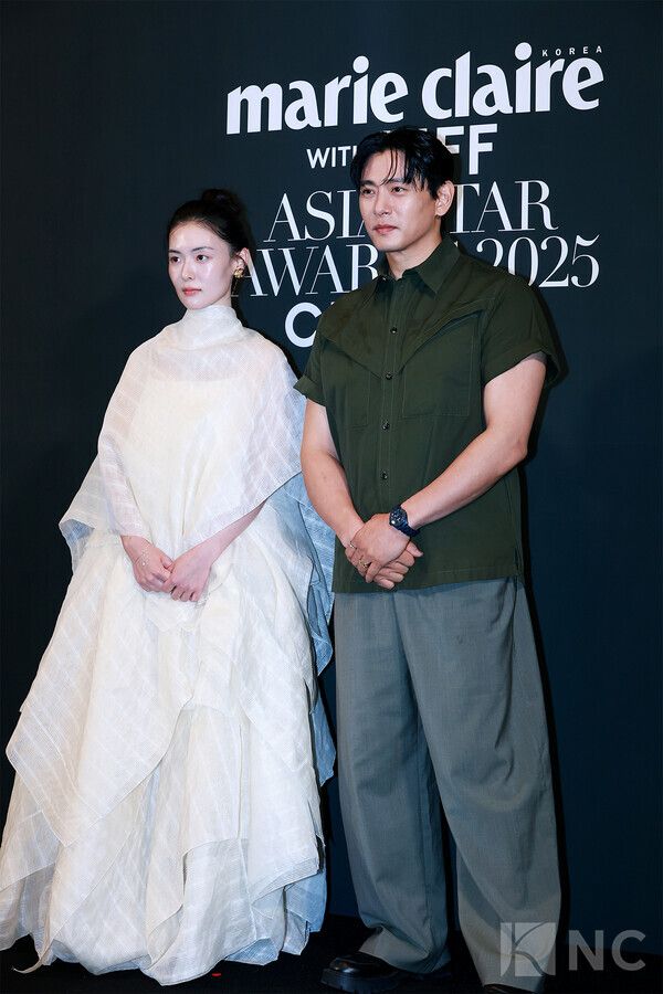 배우 오규희, 유태오. 사진=김규빈 기자