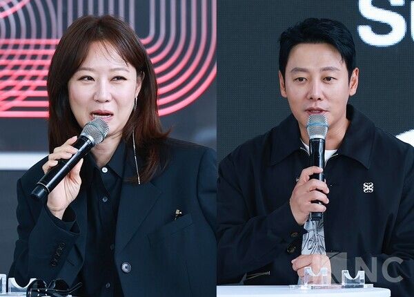 '윗집 사람들' 오픈토크에 참석한 배우 공효진-김동욱. 사진=김규빈 기자