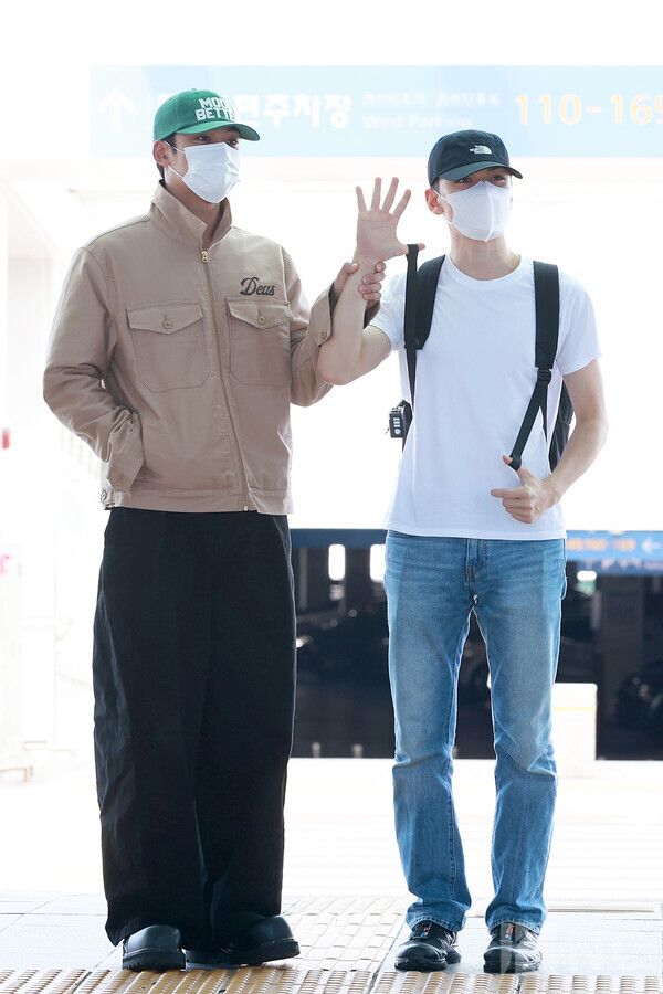 그룹 세븐틴(SEVENTEEN) 민규, 버논. 사진=김규빈 기자