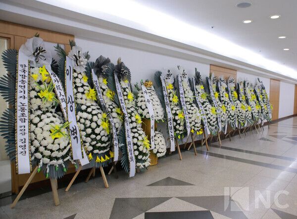 개그맨 전유성의 빈소가 26일 서울 송파구 서울아산병원 장례식장에 마련됐다. 사진=사진공동취재단