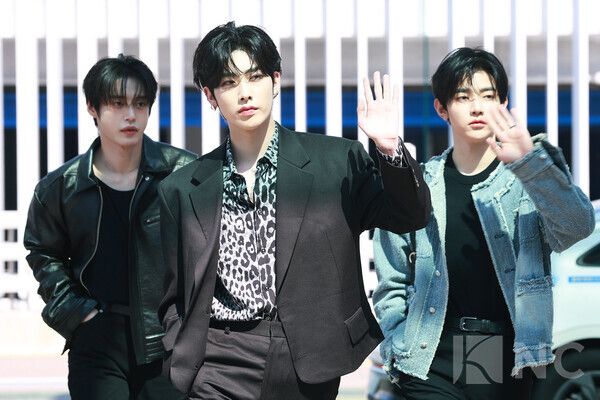 그룹 제로베이스원(ZEROBASEONE) 김지웅, 리키, 장하오. 사진=김규빈 기자