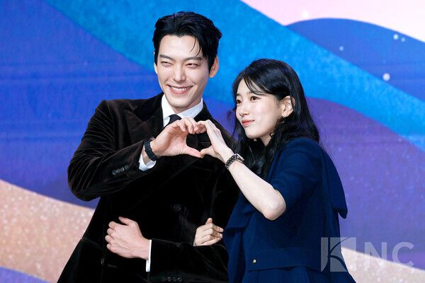 배우 김우빈, 수지. 사진=김규빈 기자