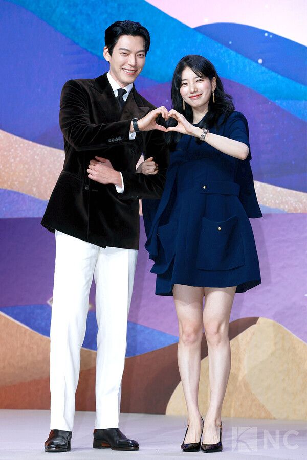 배우 김우빈, 수지. 사진=김규빈 기자