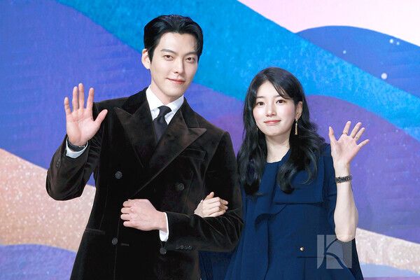 배우 김우빈, 수지. 사진=김규빈 기자