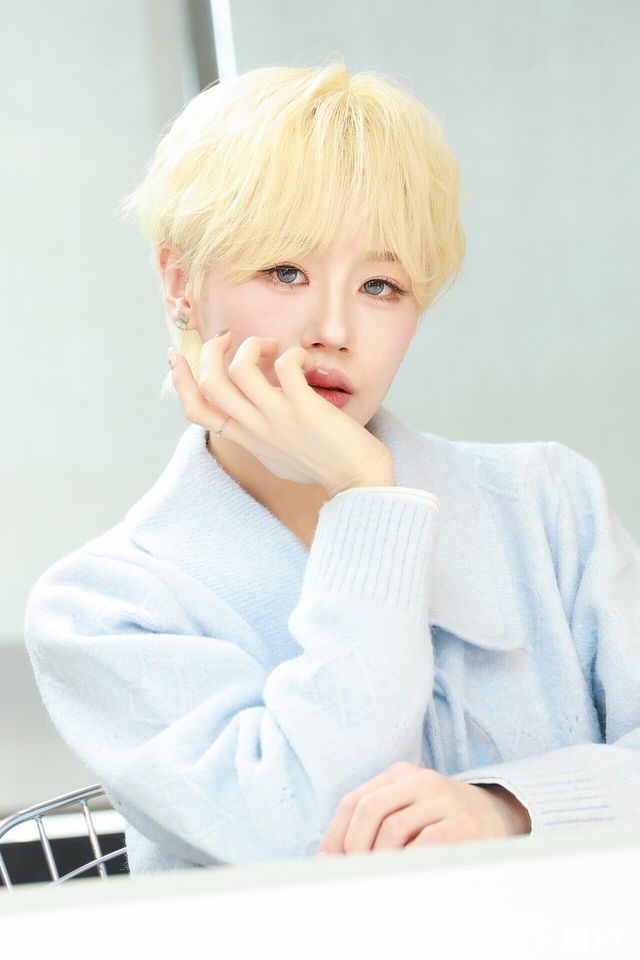 그룹 맵시(MEPC) 미호가 뉴스컬처와의 인터뷰에 앞서 포즈를 취하고 있다. 사진=김규빈 기자