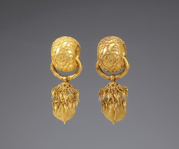 경주 부부총 금귀걸이. 사진=국립중앙박물관
