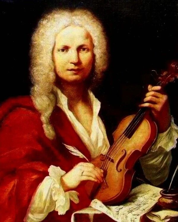 Photo by an anonymous painter, portrait of Antonio Vivaldi (1678–1741), violinist.