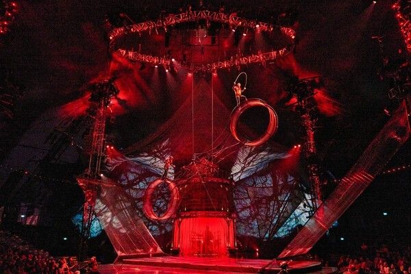 Cirque du Soleil’s KOOZA performance scene. Photo by Mast International