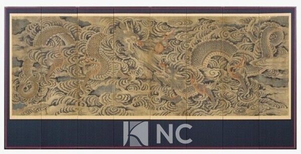 '쌍용희주도' (19세기, 종이에 채색, 210x469.2㎝) 사진=갤러리현대 제공