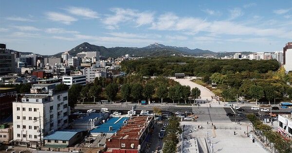 세운상가 옥상에서 바라본 종묘의 모습. 사진=서울시