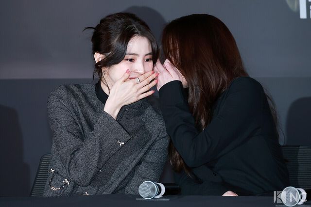 배우 한소희, 전종서가 8일 오후 서울 송파구 롯데시네마 월드타워에서 진행된 영화 ‘프로젝트 Y’(감독 이환) 언론배급시사회 및 기자간담회에 참석했다. 사진=김규빈 기자