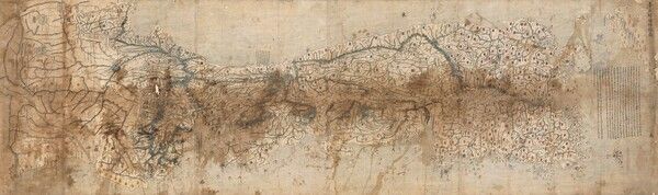 청구관해방총면지도. 사진=국립중앙박물관