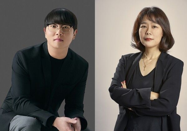 카카오엔터 (좌)장윤중 공동대표-(우)고정희 신임 공동대표 내정자. 사진=카카오엔터테인먼트