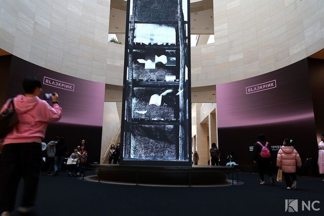 '국중박 X 블랙핑크' 프로젝트가 서울 용산구 국립중앙박물관에서 진행되고 있다. 프로젝트는 오는 3월 8일까지 이어진다. 사진=김규빈 기자
