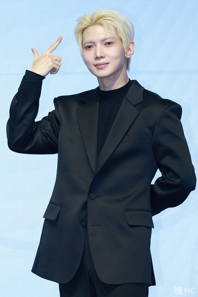 그룹 에이티즈(ATEEZ) 여상이 5일 오후 서울 영등포구 페어몬트 앰배서더에서 진행된 미니 13집 ‘골든 아워 : 파트 4(GOLDEN HOUR : Part.4)’ 발매 기념 기자간담회에서 포즈를 취하고 있다. 사진=김규빈 기자