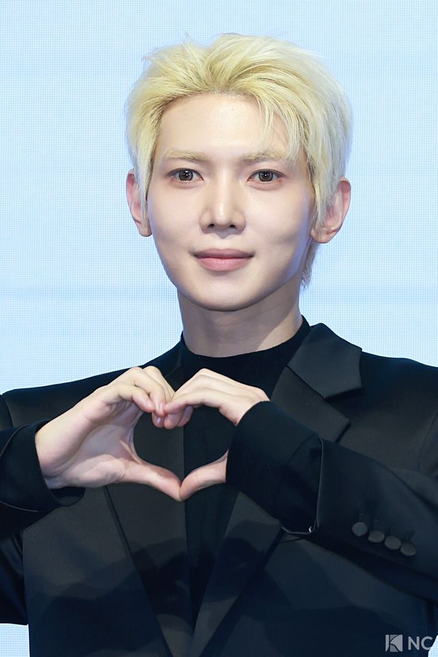 그룹 에이티즈(ATEEZ) 여상이 5일 오후 서울 영등포구 페어몬트 앰배서더에서 진행된 미니 13집 ‘골든 아워 : 파트 4(GOLDEN HOUR : Part.4)’ 발매 기념 기자간담회에서 포즈를 취하고 있다. 사진=김규빈 기자