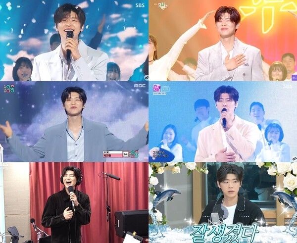 사진=KBS2 ‘뮤직뱅크’, SBS ‘인기가요’, MBC ‘쇼! 음악중심’, MBC 표준FM ‘손태진의 트로트 라디오’, SBS 파워FM ‘두시탈출 컬투쇼’ 캡처