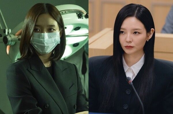Esom in the film The Ultimate Duo and the SBS drama Phantom Lawyer. Photo by Ace Maker Movie Works, SBS.