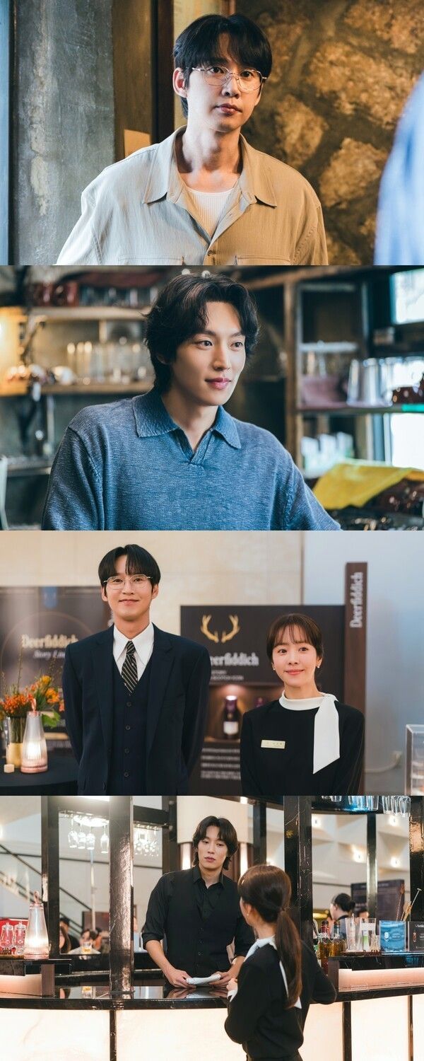 Lee Ui-young, Song Tae-seop, and Shin Ji-soo in The Practical Guide to Love. Photo by The Practical Guide to Love.