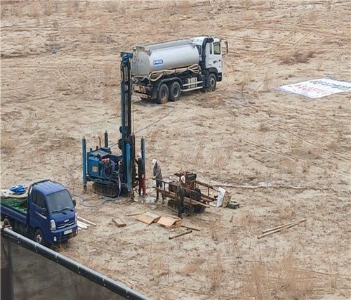 발굴 현장 시추 모습. 사진=국가유산청