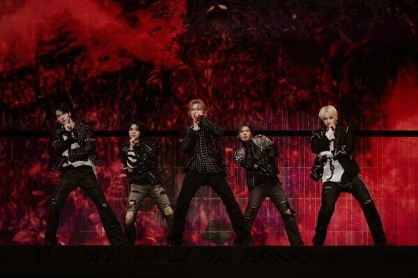 TOMORROW X TOGETHER (TXT). Photo by BigHit Music.