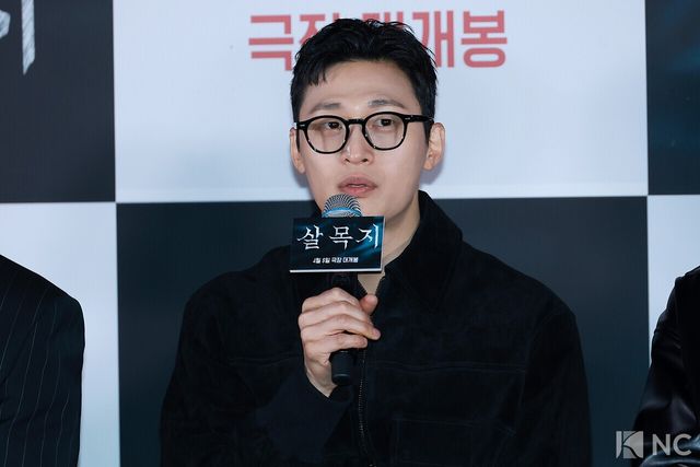 배우 오동민이 24일 오후 서울 용산구 CGV아이파크몰에서 진행된 영화 ‘살목지’(감독 이상민) 언론배급시사회 및 기자간담회에서 소감을 말하고 있다. 사진=김규빈 기자