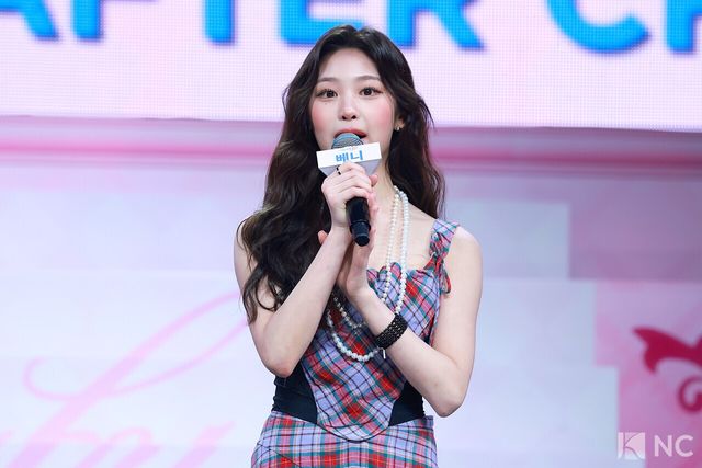 그룹 베이비돈크라이(Baby DONT cry) 베니가 24일 오후 서울 용산구 블루스퀘어 우리WON뱅킹홀에서 진행된 미니 1집 ‘애프터 크라이(AFTER CRY)’ 발매 기념 쇼케이스에서 소감을 말하고 있다. 사진=김규빈 기자