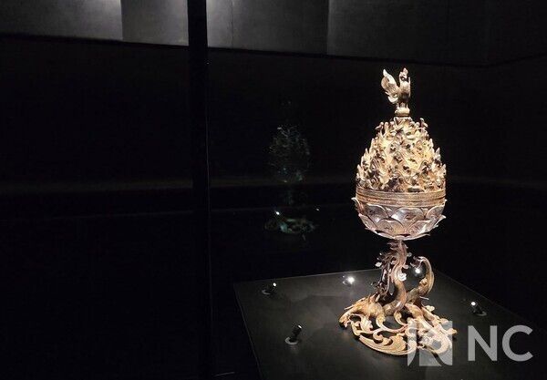 백제금동대향로관에 전시된 '백제금동대향로'. 사진=뉴스컬처